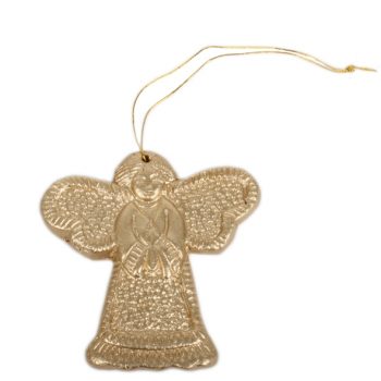 Gold clay christmas angel | TradeAid
