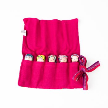 5 large worry dolls in bag