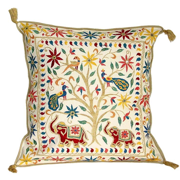 Tree of life cushion cover
