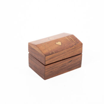 Heart inlay sheesham wood box | TradeAid