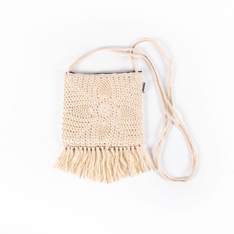 Crochet fringed shoulder bag | TradeAid