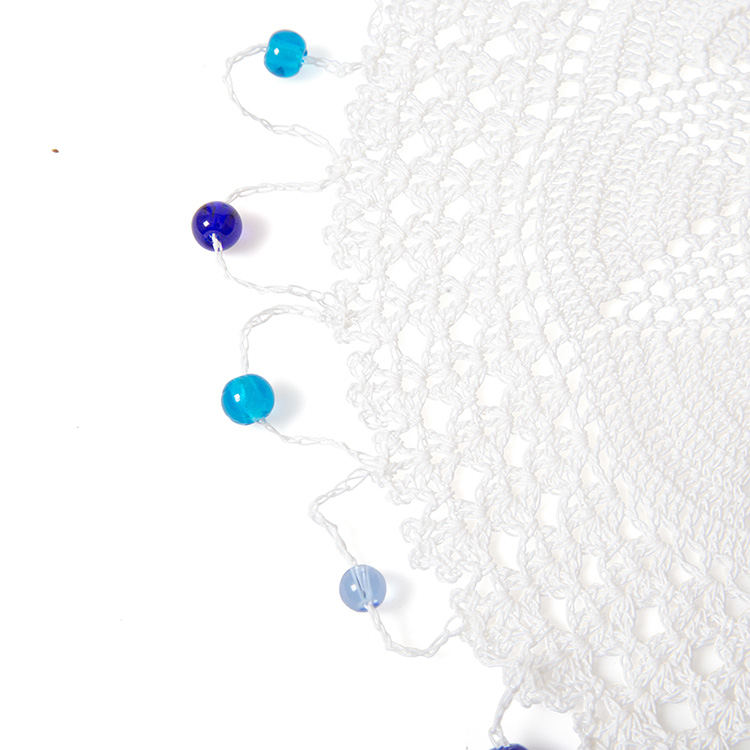 Lace jug cover with blue beads | Gallery 2
