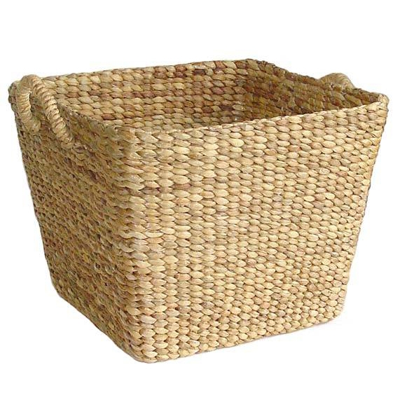 Square water hyacinth basket