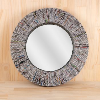 Recycled paper mirror