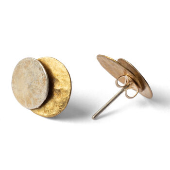 Brass and silver disc stud | Gallery 1