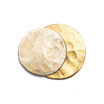 Brass and silver disc stud | Gallery 2