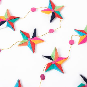 Silk paper star garland | Gallery 2 | TradeAid