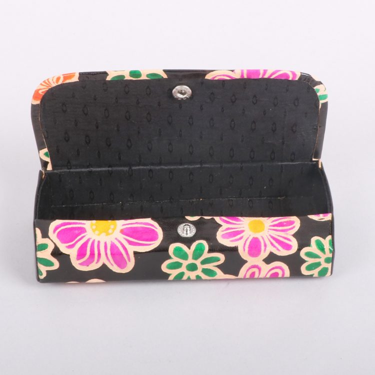 Floral leather glasses case | Gallery 1