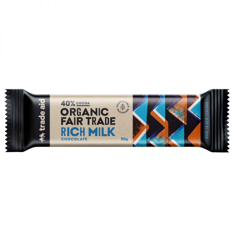 Organic 40% rich milk chocolate – 50g