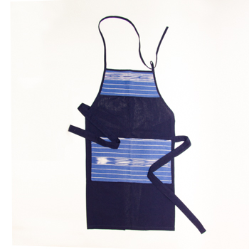 Navy blue apron