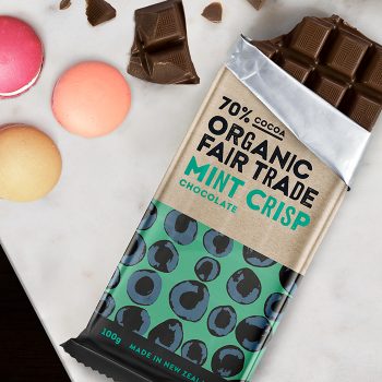 Organic 70% mint crisp chocolate – 100g | Gallery 1