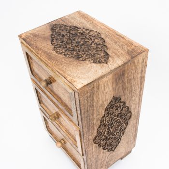 Three drawer mango wood chest | Gallery 1
