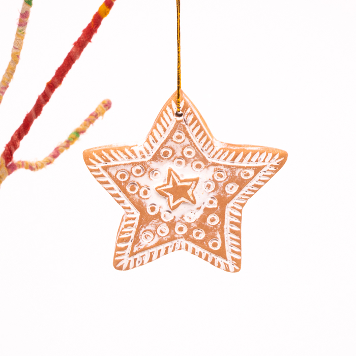 Terracotta star decoration | Gallery 1 | TradeAid