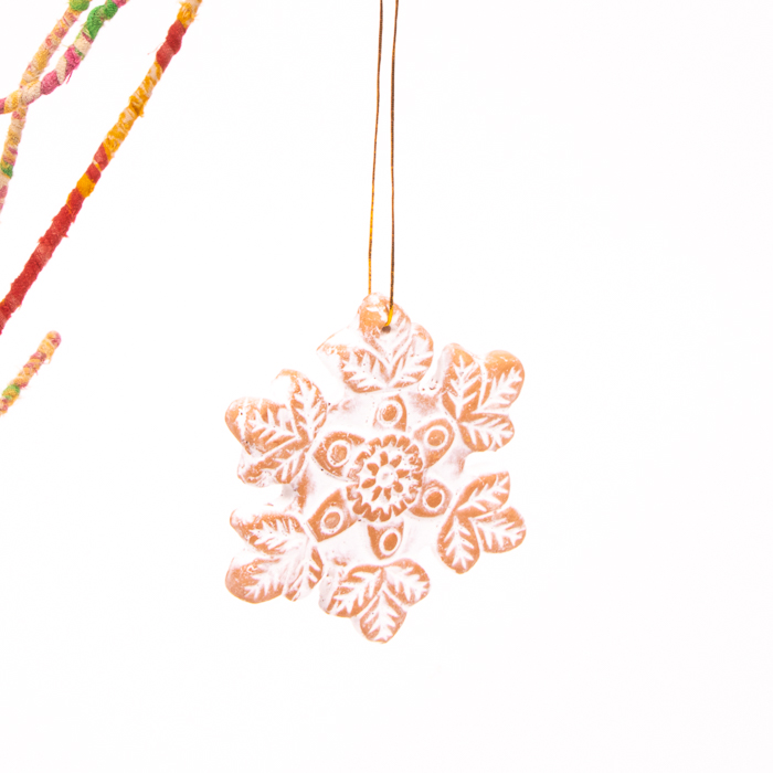 Terracotta snowflake decoration | Gallery 1 | TradeAid