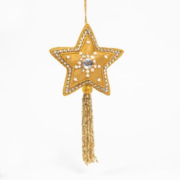Gold star hanging decoration