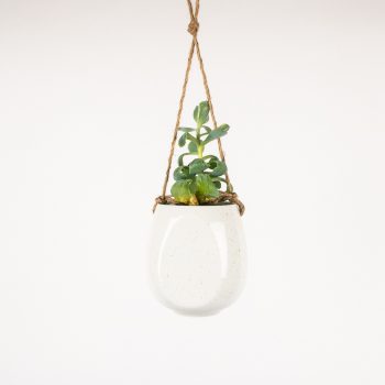 White ceramic hanging planter | Gallery 2