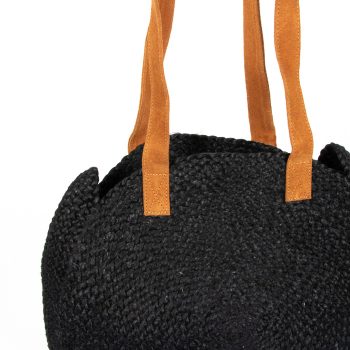 Black circular day bag | Gallery 2 | TradeAid