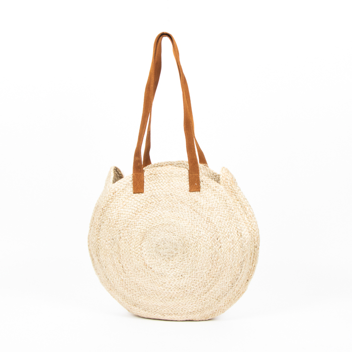 Natural circular day bag | Gallery 1 | TradeAid