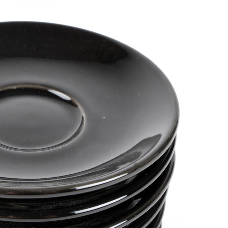 LARGE BLACK SAUCER (set of 6) Trade Aid