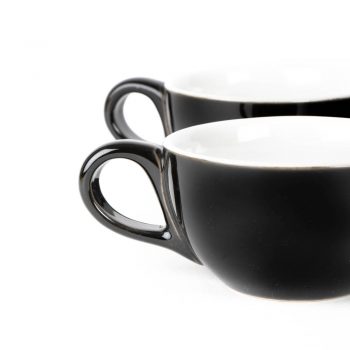 Black cappuccino cup (set of 6) | Gallery 2