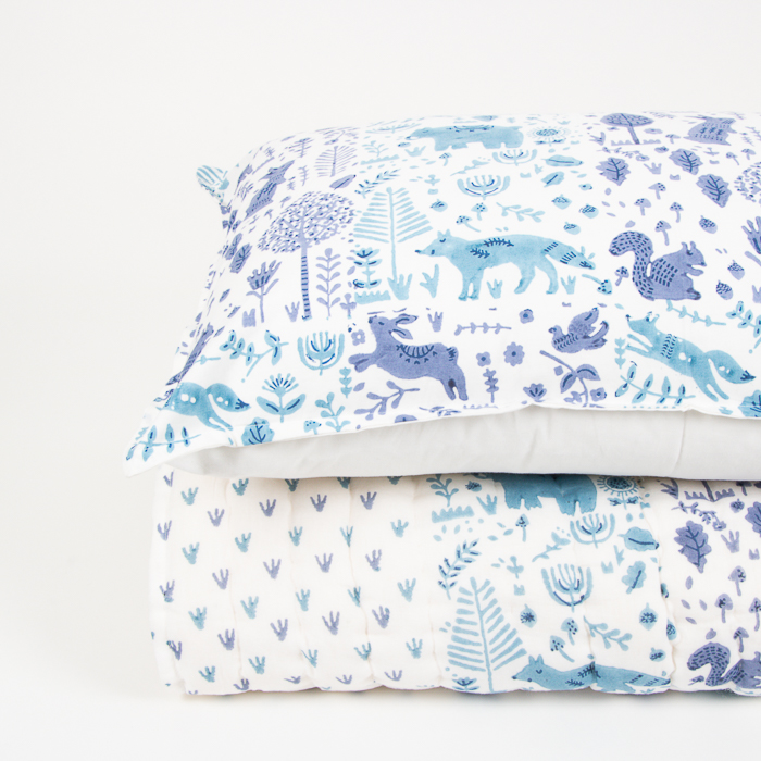 Blue folkland pillowcase | Gallery 2 | TradeAid
