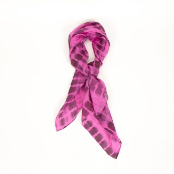 Tied dye silk scarf