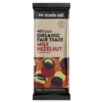 Organic 40% milk hazelnut chocolate – 100g