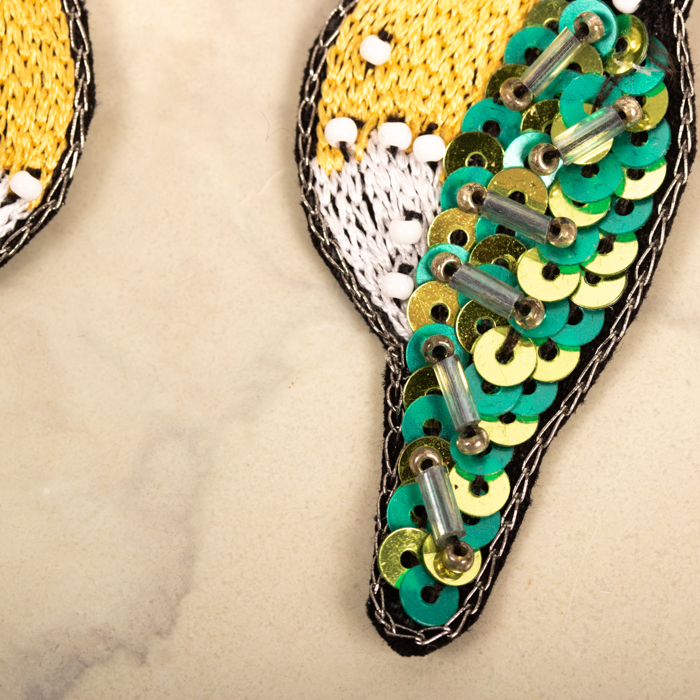 Sequin bird earrings | Gallery 2 | TradeAid