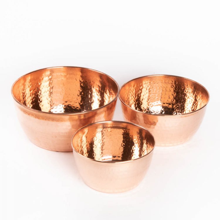 Copper nesting bowls (set of three) | TradeAid