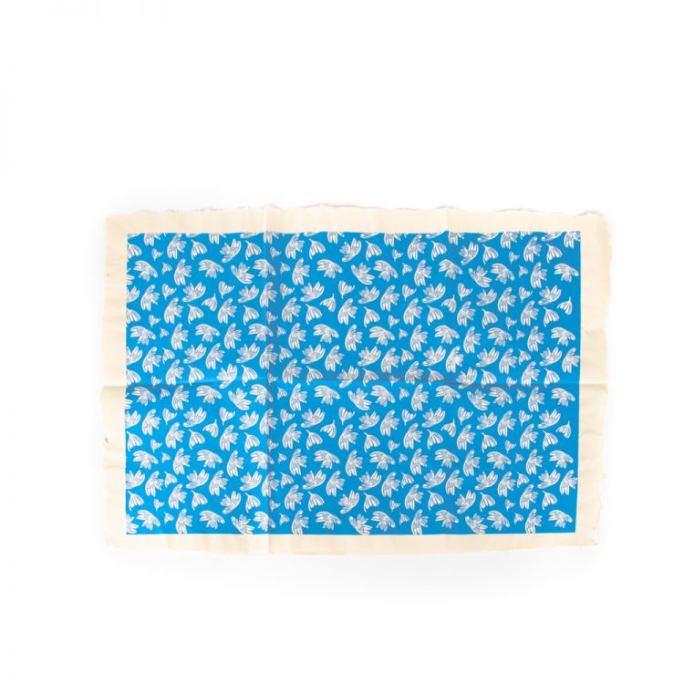Blue falling flower paper | Gallery 1 | TradeAid