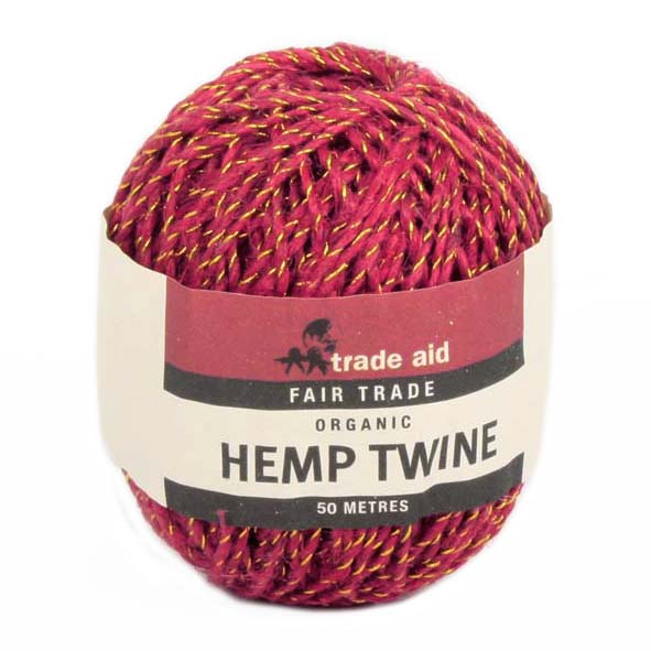 Red and gold hemp twine | Gallery 1