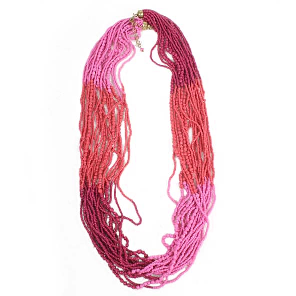 Pink bead necklace | TradeAid