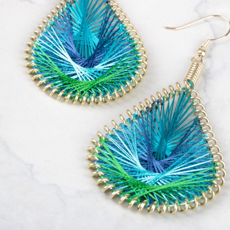 Peacock threadwork earrings | Gallery 2 | TradeAid