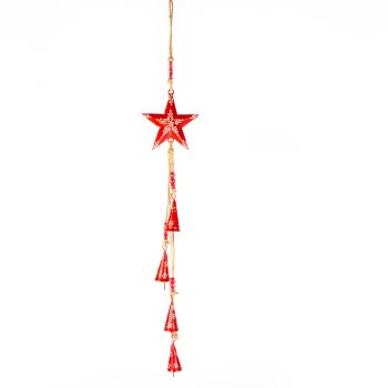 Red star and bell hanging | TradeAid