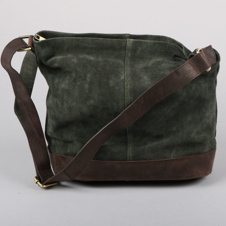Green suede slouch bag | Gallery 2