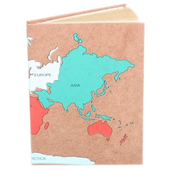 World map notebook