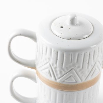 Linear speckle teapot and mug | Gallery 1 | TradeAid