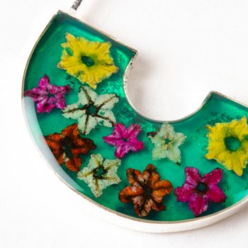 Floral hoop earrings | Gallery 2