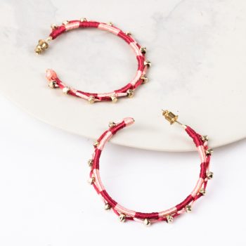 Red thread and bead hoops | Gallery 2