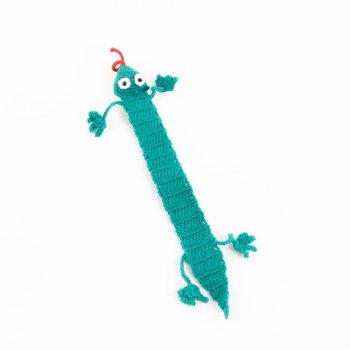 Blue lizard bookmark