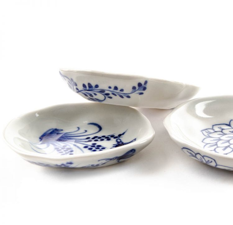 White dish with blue fern | Gallery 2