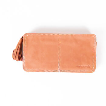 Rose coral purse with tassel | TradeAid