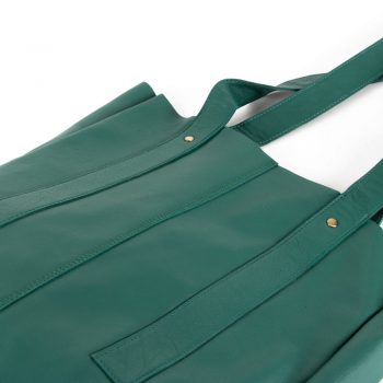 Sea green leather tote | Gallery 2 | TradeAid