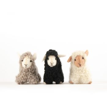 Black felt sheep hanging | Gallery 2 | TradeAid