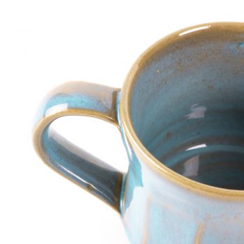 Turquoise stoneware cup | Gallery 2 | TradeAid