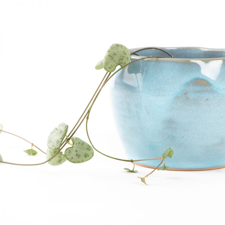 Blue stoneware planter | Gallery 1