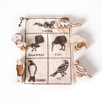 New zealand fauna printing block set | TradeAid