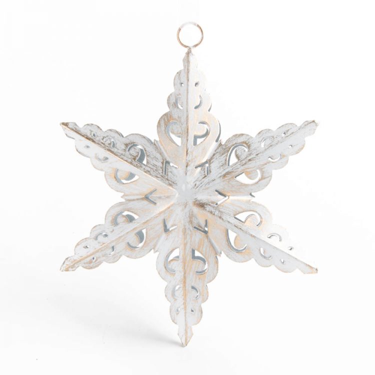 Medium metal snowflake | TradeAid