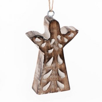 Mango wood angel decoration | TradeAid