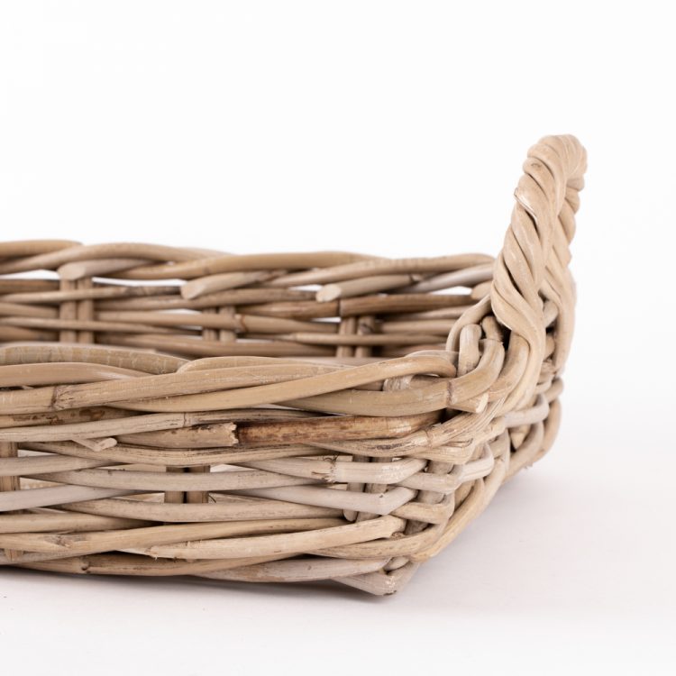Grey rattan tray baskets | Gallery 2